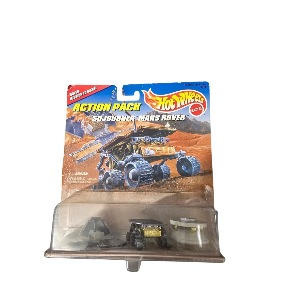 Hot Wheels Action Pack JPL Sojourner Mars Rover NASA Space Set 16145 Vintage 96
